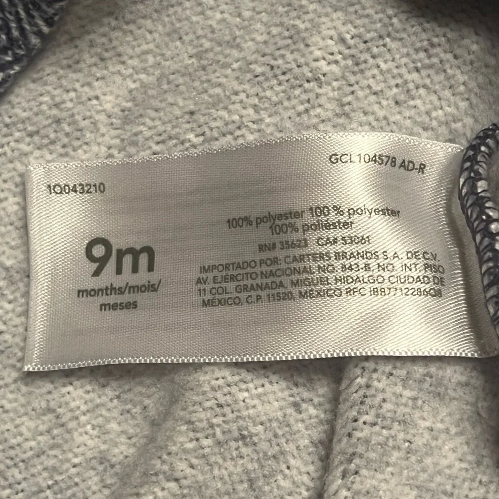 Carter's Navy Herringbone Sweater